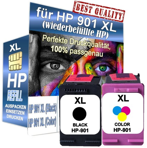 Druckerpatronen für 901 - 2, hp